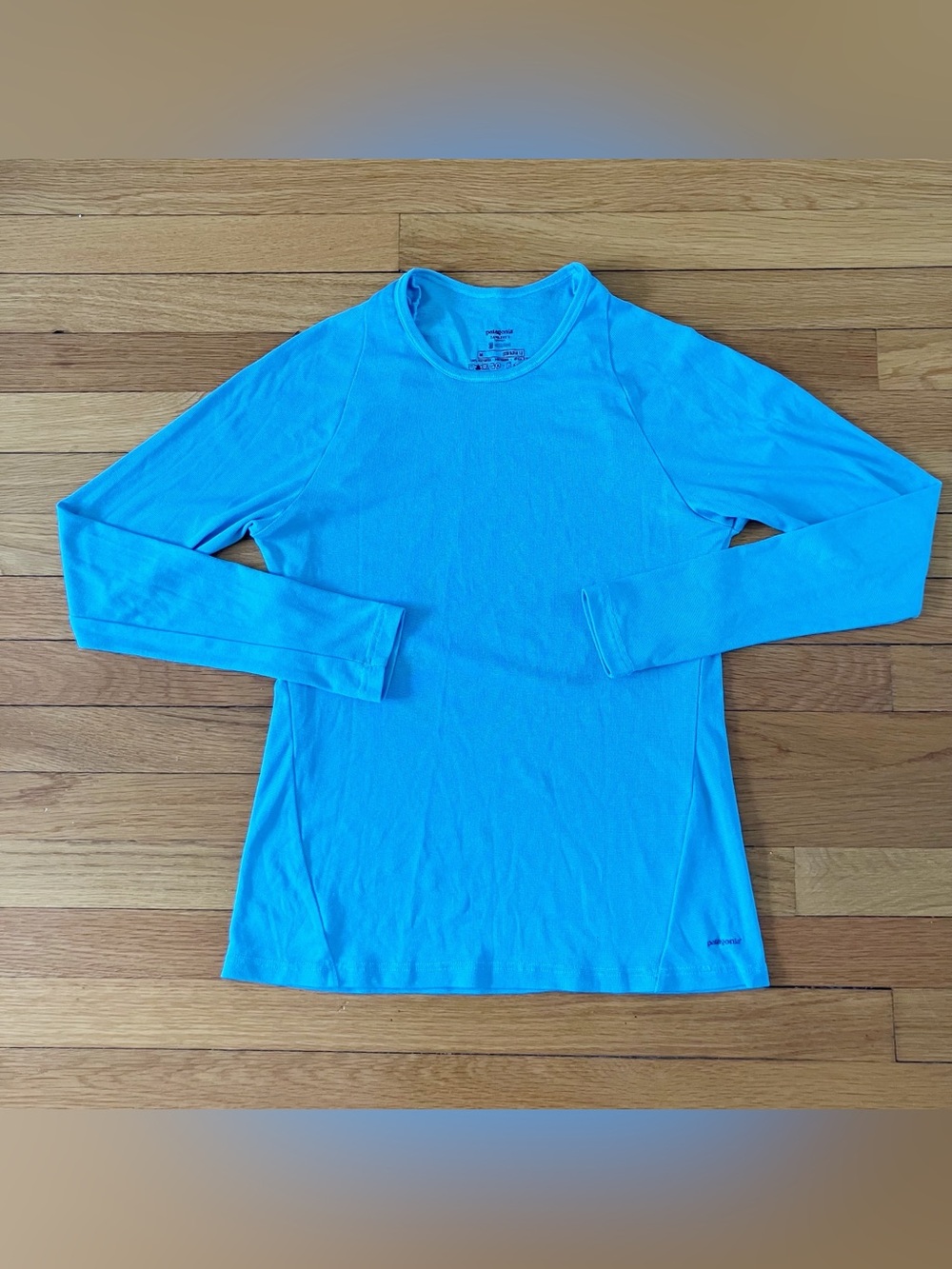 Patagonia Blue Outdoor Gorpcore Lightweight Hiking Skiing Capilene Layer Medium